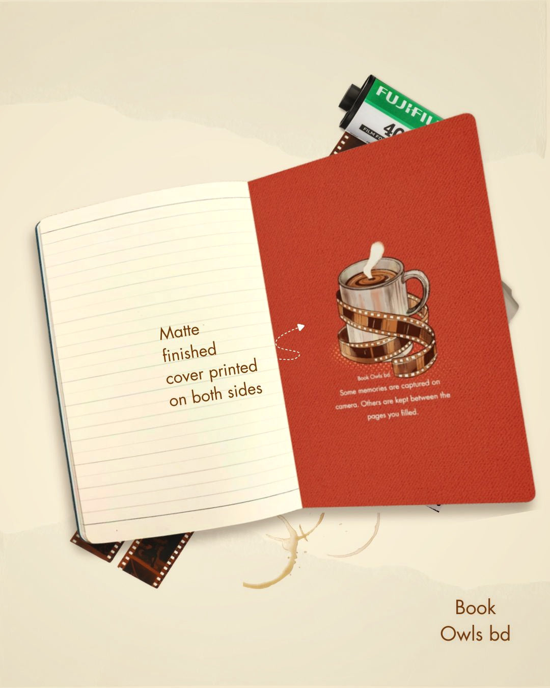 SNSN18- Retro Bengali - Film camera Notebook