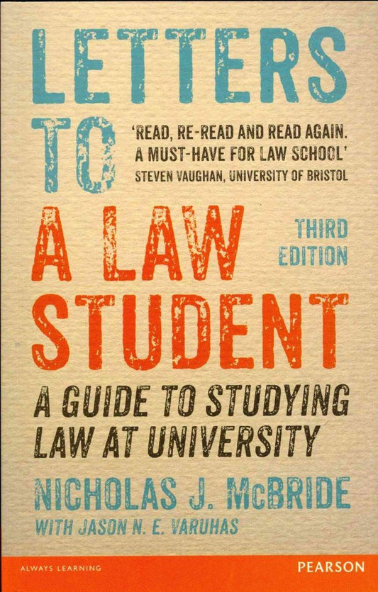 Letters to a Law Student by Nicholas J. McBride