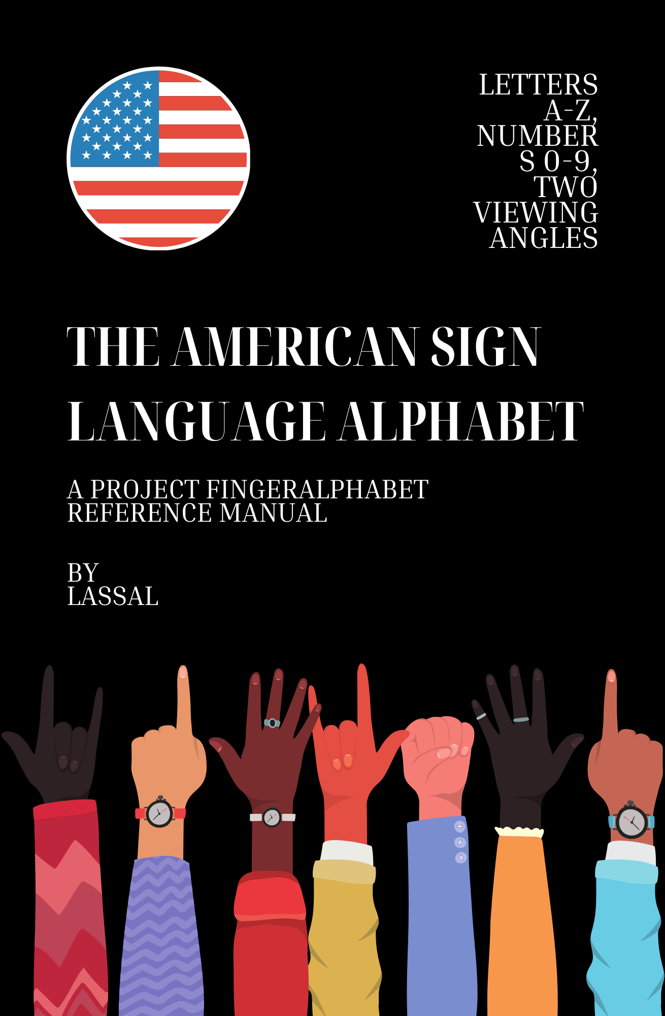 The American Sign Language Alphabet – A Project FingerAlphabet Reference Manual Letters A-Z, Numbers 0-9, Two Viewing Angles by S.T. Lassal, Lassal