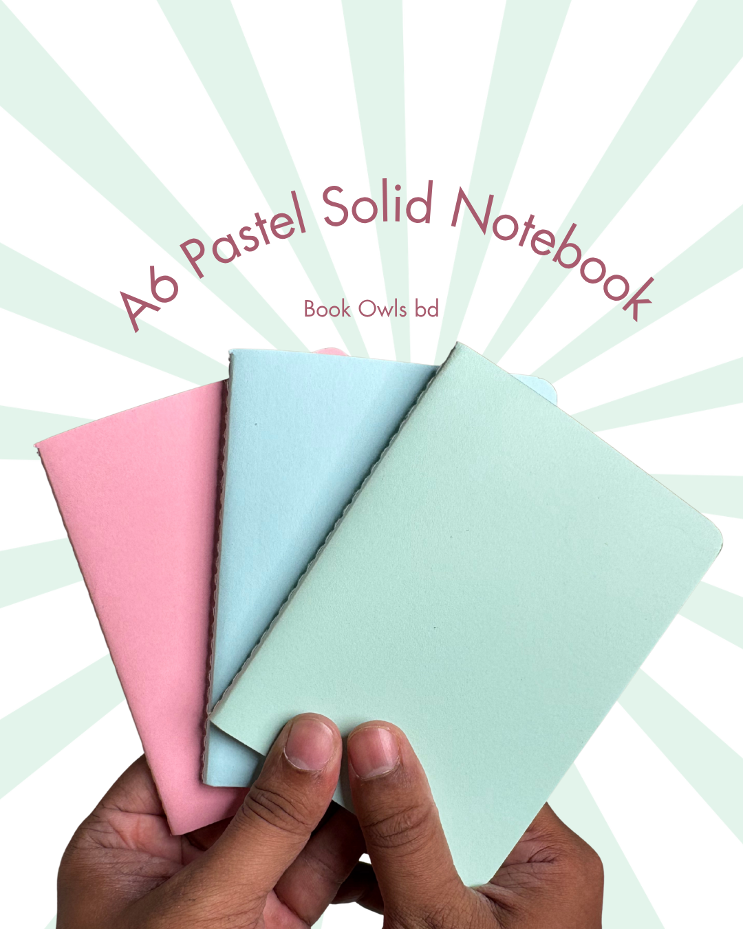 A6 Pastel Solid Notebook Bundle