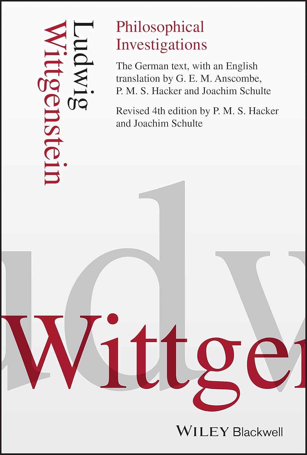 SCS- Philosophical Investigations Book by Ludwig Wittgenstein