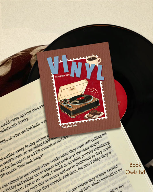 SNB28- Retro Bengali - Vinyl bookmark