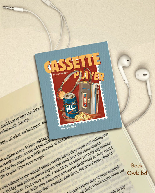 SNB29- Retro Bengali - cassette player bookmark
