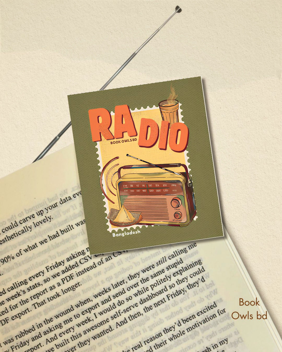SNB26- Retro Bengali - Radio Corner bookmark