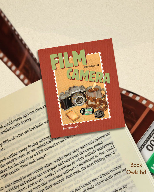 SNB30- Retro Bengali - Film camera bookmark