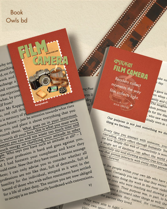 SNB30- Retro Bengali - Film camera bookmark