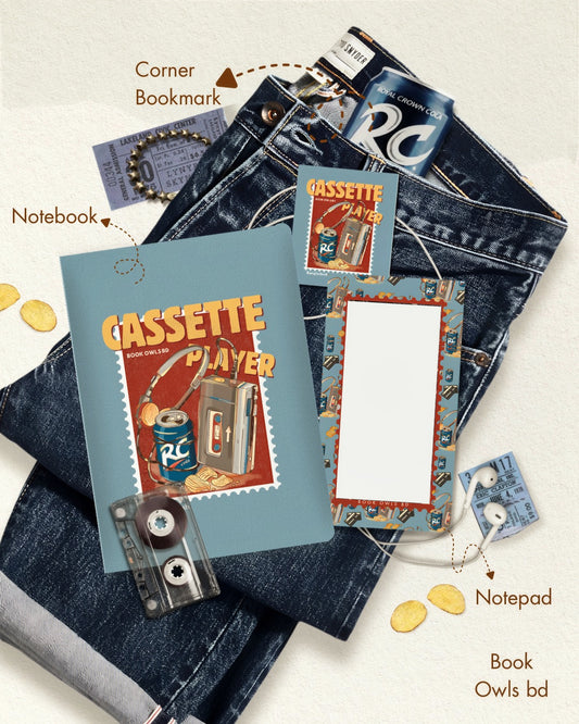 SNSN17 - Retro Bengali - cassette player Notebook