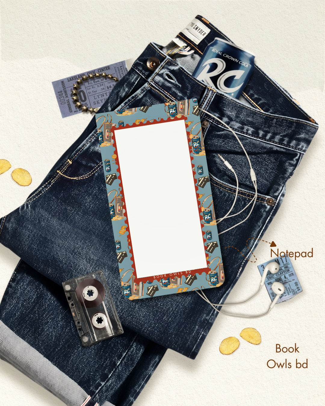 SNNP13- Retro Bengali - cassette player notepad