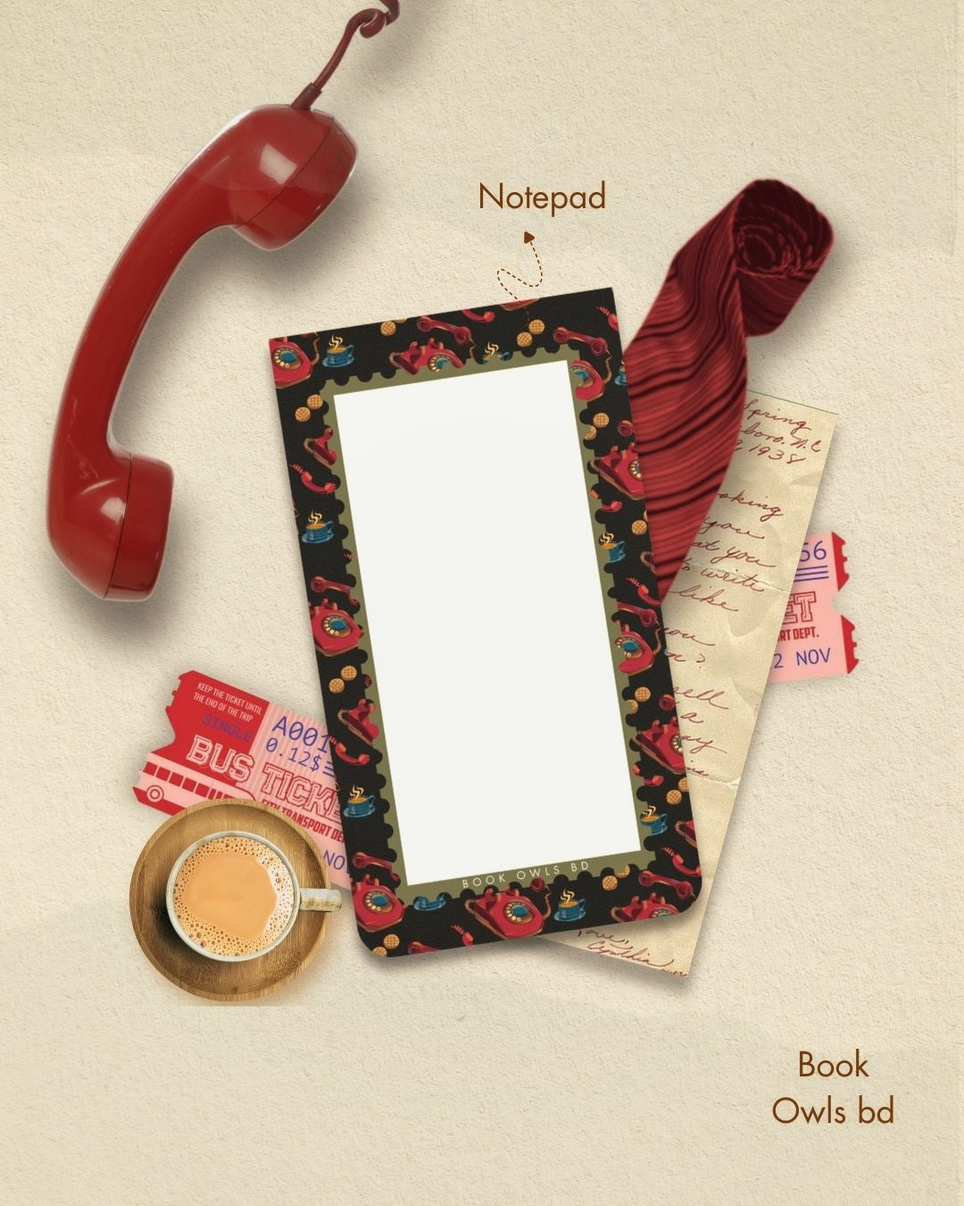 SNNP11- Retro Bengali - Telephone notepad