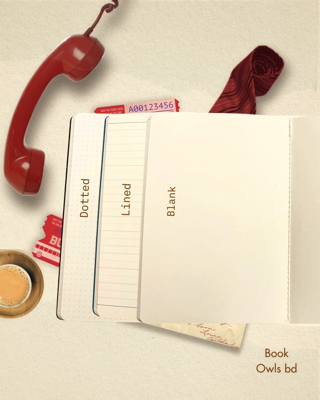 SNSN15 - Retro Bengali - Telephone Notebook