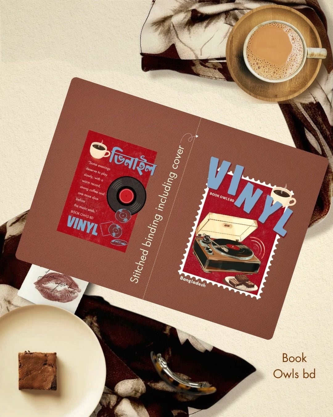 SNSN16 - Retro Bengali - Vinyl Notebook