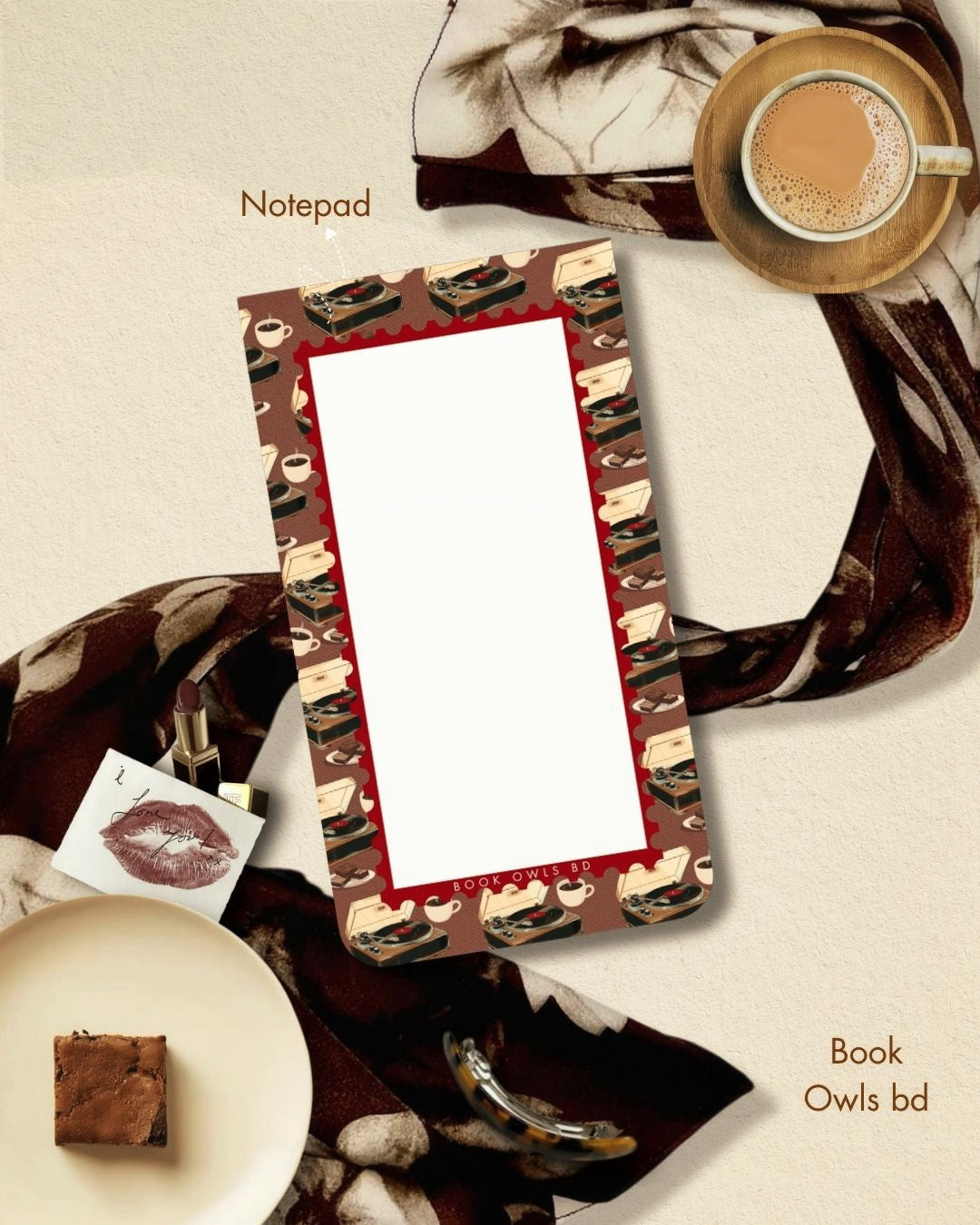 SNNP12- Retro Bengali - vinyl notepad