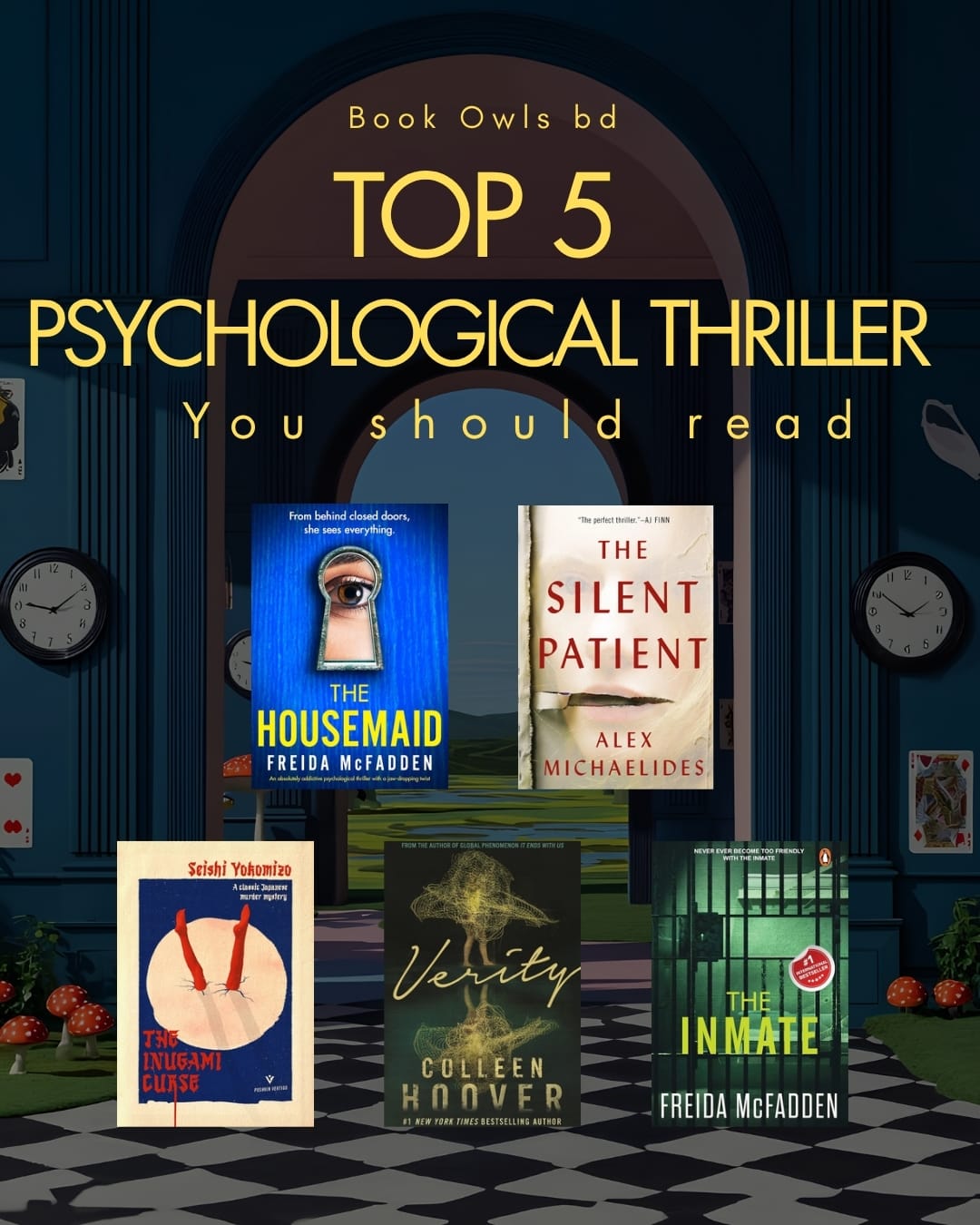 Top 5 Psychological Thriller Books