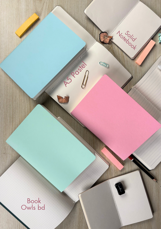 A5 Pastel Solid Notebook Bundle